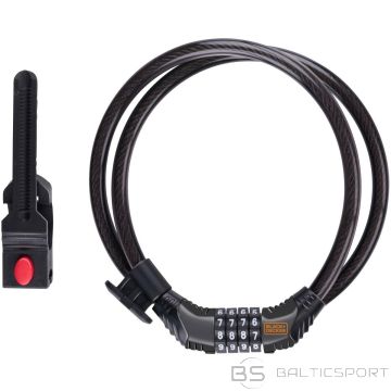 Black & Decker BIKE LOCK, CABLE LOCK 10x1800MM WITH HANDLE