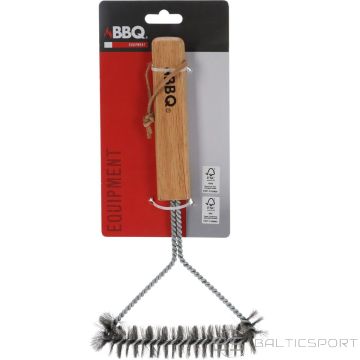 Bbq Line REŽĪVAS TĪRĪŠANAS BIRSTA 30x14cm AR KOKA ROKTURI