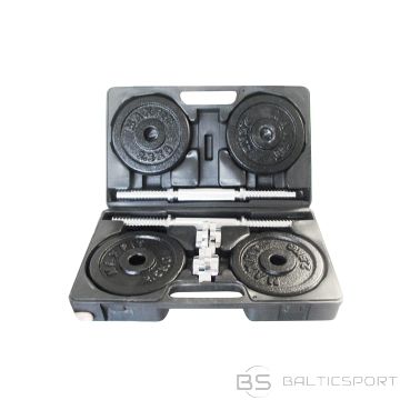 Cast iron weight dumbbells set with case TOORX 1.5-20 kg