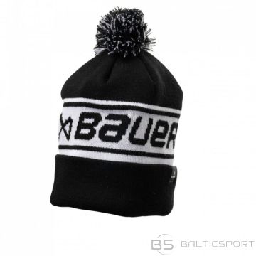 Bauer Team Ribbed Pom ziemas cepure SR 1063358 (czarny)
