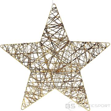 Edelman Luca dekoratīva zvaigzne 40 LED šampanieša krāsā 50 cm