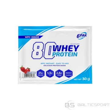 Trec Valgupulber 6PAK 80 sūkalu proteīna kapsulas 30g zemeņu