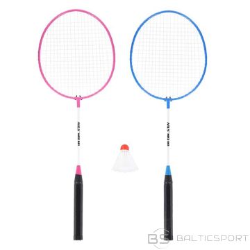 Nils NRZ001 TĒRAUDA/BADMINTONA KOMPLEKTS 2 RAKETES + SHUTTLECOCKS
