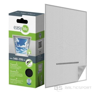 BS ODU TĪKLS LOGAM JUMTAM 140X170 MELNS POLIESTERS + LĪPLENTE (N/A)