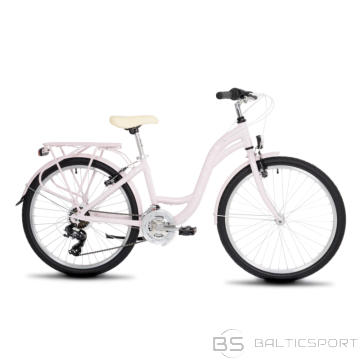 Meiteņu velosipēds ROMET Panda 1, 24'' violeti balts