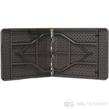 Saska Garden ĒDINĀŠANAS GALDS, SAlocīts čemodānā 180x74CM MAX.100KG WOODLAND BOARD TUMŠI PELĒKS