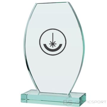 BS Gravēts stikla trofeja ar maciņu (nav pieejams)