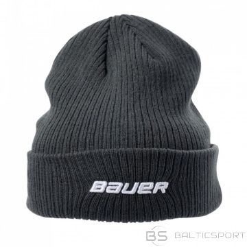 Bauer Team Ribbed Touque SR 1063361 ziemas cepure (czarny)