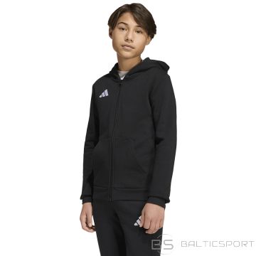 Adidas ENTRADA 26. gada kapučjaka ar pilnu rāvējslēdzēju bērniem KH1782 / melna / 176 cm