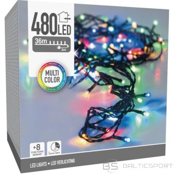 Christmas Decoration ZIEMASSVĒTKU EGLĪTES GAISMAS ĶĒDE 480 LED TAIMERIS DAUDZKRĀSU