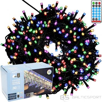 Koopman Saules gaismas virtene 240 LED 13 funkcijas USB daudzkrāsaina
