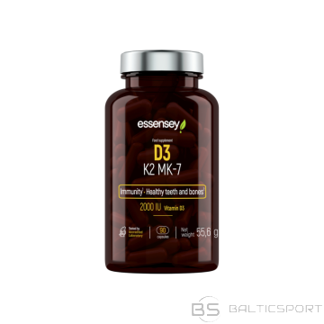 Vitamīnu kapsulas TREC ESSENSEY Vit. D3 + K2 (MK-7), 90 kapsulas