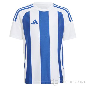 Adidas T-krekls STRIPED 24 JSY IW2134 / balts / 176 cm