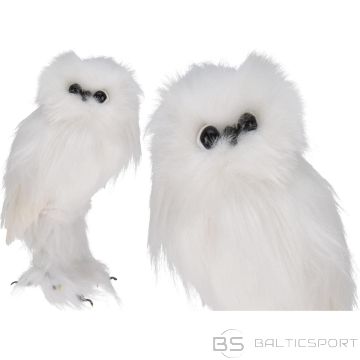 Christmas Decoration DECORATIVE OWL STANDING 18CM WHITE