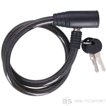 Dunlop SPIRAL BIKE LOCK WITH KEY 1.2x65CM - BLACK