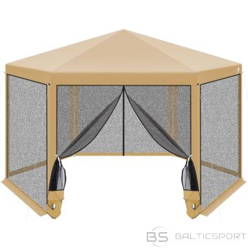 BS SEŠSTURA DĀRZA PAVILJONS 2x2x2x2,5M AR ODU TĪKLU BĒŠĀ KRĀSĀ (N/A)