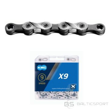 KMC Ķēde X9 114 posmi sudrabaini pelēka KASTE (N/A)