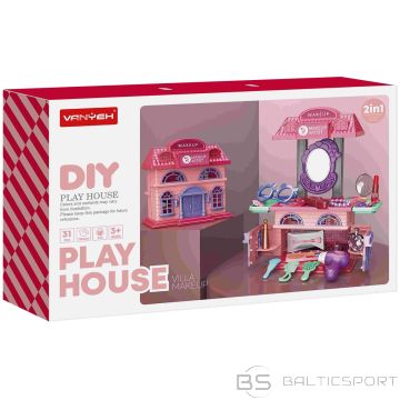 Enero Toys DRESSING TABLE - 2IN1 DIY HOUSE 25X19.5X41.5CM