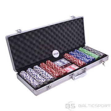 Pokera komplekts Dice ar 500 žetoniem, 11,5 g