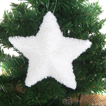 Egļu rotājums balts 9cm, 6veidi