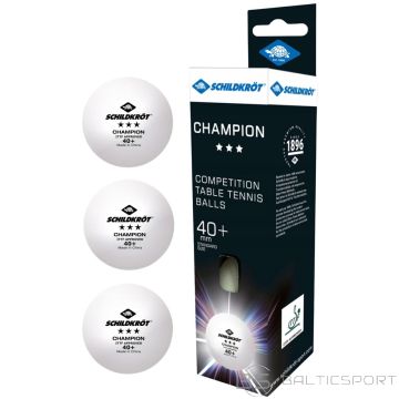 Donic TABLE TENNIS BALLS CHAMPION ITTF POLY 40 3 PCS