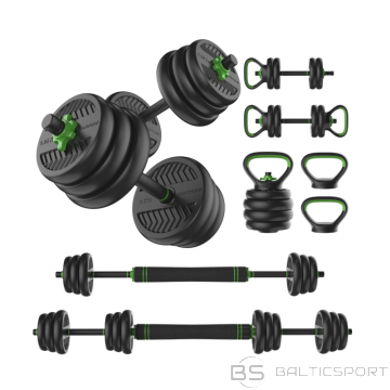 Spēka treniņu komplekts TUNTURI Barbell & Dumbbell Set 20 kg