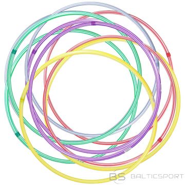 Eb Fit HULA HOP 80CM MIX KRĀSU KOMPLEKTS 10GAB