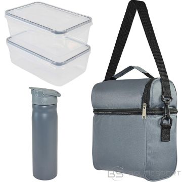Redcliffs LUNCHBOX THERMAL BAG WITH BOTTLE GREY