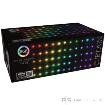 Christmas Decoration CHRISTMAS TREE LIGHTS LIGHT CURTAIN OUTDOOR/INTERNAL 120 LED 300X60CM WITH RGB REMOTE CONTROL
