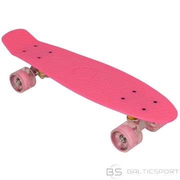 Enero PLASTIC SKATEBOARD 22 INCHES PINK LED