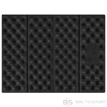Походный коврик NC17105 с алюминиевой окантовкой + IXPE, 40 см, черный.