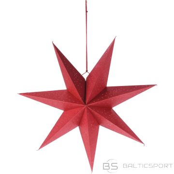 Christmas Gifts Dekoratīvā papīra zvaigzne 60cm sarkana