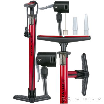 DUNLOP velosipēdu un darbnīcas sūknis 174 psi (12 bar) sarkans