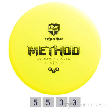 Discgolf DISCMANIA Midrange Driver NEO METHOD Evolution Yellow 5/5/0/3