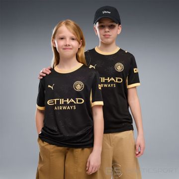 Puma Manchester City Away Replica Jersey JSY Junior 784342-03 / Black / 176 cm