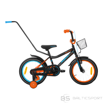 Bērnu velosipēds TABOU Rocket CS, 16'' melns/oranžs