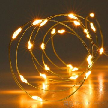 Christmas Decoration Гирлянда из 100 светодиодов с проводами на батарейках, супертеплый белый свет, таймер