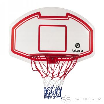 Basketbola vairogs Bilaro Indiana 90x60cm, ar grozu un tīklu