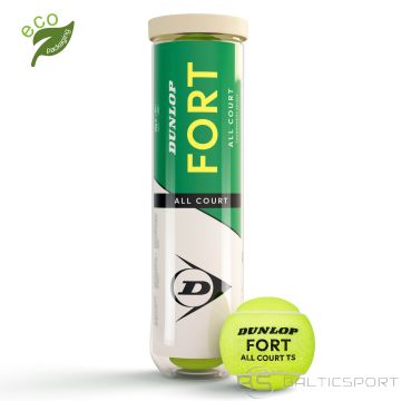 Tennis balls DUNLOP FORT ALL COURT TS Premium 4-tube ITF