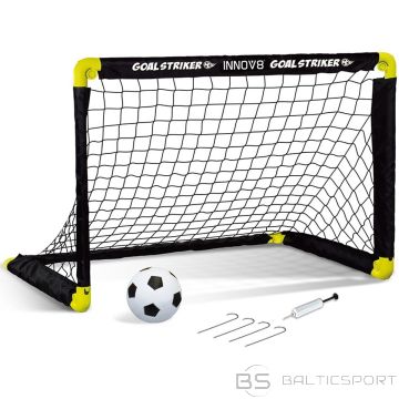 ENERO Saliekams futbola vārtu komplekts ar tīklu 91x61x61 cm, bumba un sūknis
