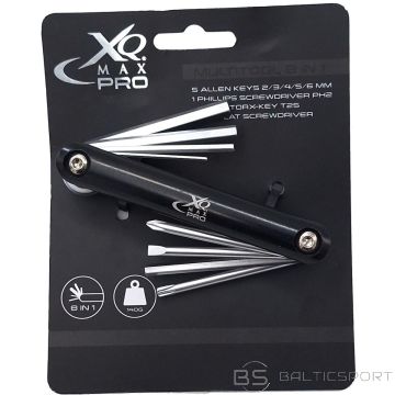 Xqmax 8 vienā PRO MELNA VELOSIPĒDA REMONTA INSTRUMENTU KOMPLEKTS