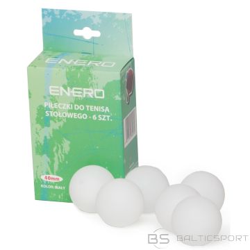 Enero МЯЧИ ДЛЯ НАСТОЛЬНОГО ТЕННИСА 6 ШТ, БЕЛЫЕ