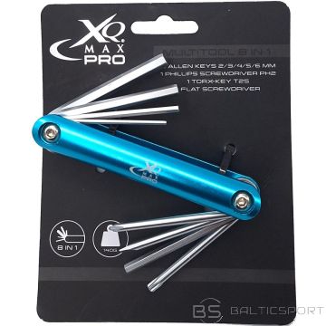 Xqmax 8IN1 PRO VELOSIPĒDU REMONTA RĪKU KOMPLEKTS - ZILS