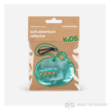 Helkur bērniem BOOKMAN mīkstais piedzīvojumu atstarotājs, dinozauru zaļš