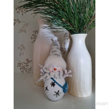 Saska Garden LED SNOWMAN FIGURE 7x6x16CM