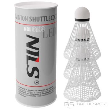 Nils NBL6193 NILONA SHUTTLECOCKS LED IEPAKOJUMS AR 3