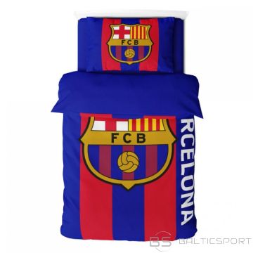 BS FC Barcelona gultas veļas komplekts 135x200 + 50x75 cm mikrošķiedras 119122 (wielokolorowy)