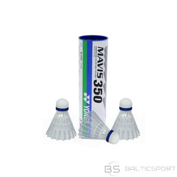 Badmintona volāni /Yonex Mavis 350 badmintona šautene / Balta / wolna