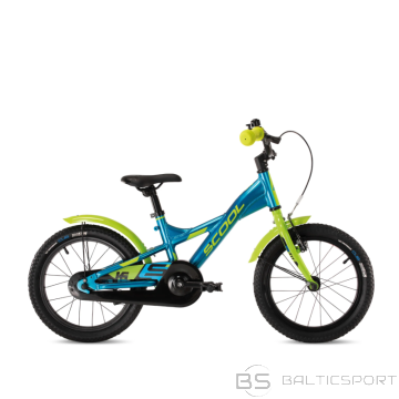Bērnu velosipēds S´COOL XXlite, 16'' zils/zaļš