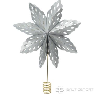 Christmas Decoration CHRISTMAS TREE TOP STAR 30CM PAPER SILVER